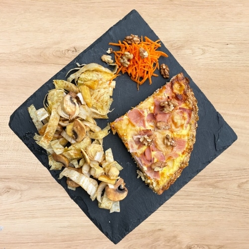 Tarte carotte jambon comté